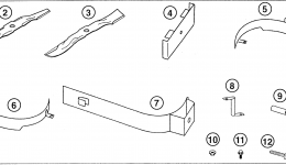 MULCHING KIT (42" DECK) for трактора газонокосилки HONDA H4514H HSA/A