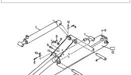 BOOM ASSEMBLY (BH6575) для трактора газонокосилки HONDA BH6575 A