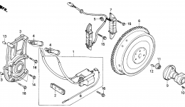 FLYWHEEL (H4514H) for трактора газонокосилки HONDA H4514H HSA/C