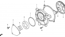 OIL PUMP (H4514H) for трактора газонокосилки HONDA H4514H HSA/C