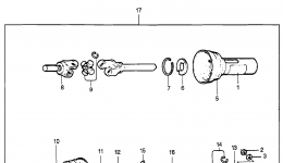 DRIVESHAFT ASSEMBLY (TL752A) for трактора газонокосилки HONDA TL752A A