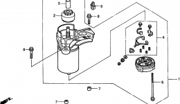 STARTER MOTOR (2) для трактора газонокосилки HONDA H2113 HMA