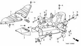 CUTTER HOUSING / BELT COVER (HT4213) для трактора газонокосилки HONDA HT4213 SA