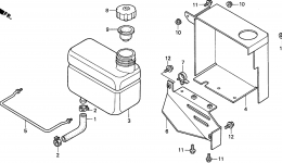 OIL TANK for трактора газонокосилки HONDA H2113 HDA