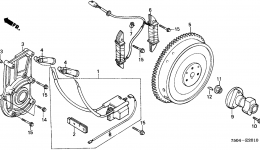 IGNITION COIL / FLYWHEEL (HT3813/K1/4213) для трактора газонокосилки HONDA HT4213 SA