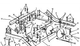 TANDEM ROW DISC HARROW (DS752A) for трактора газонокосилки HONDA DS752A A