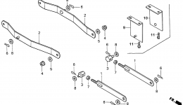 CUTTER DECK LINK (H4013) для трактора газонокосилки HONDA H4013 SAN/B