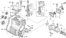 TRANSMISSION CASE (H4514H, H4518H) for трактора газонокосилки HONDA H4514H HSA/D