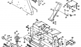 MAIN FRAME ASSEMBLY (BH6575) для трактора газонокосилки HONDA BH6575 A