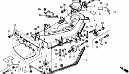 CUTTER HOUSING II for трактора газонокосилки HONDA CD4542 SA