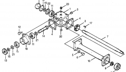 GEARBOX ASSEMBLY (TL752A) for трактора газонокосилки HONDA TL752A A