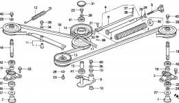 BLADE SHAFT (H4013) для трактора газонокосилки HONDA H4013 SA/B