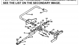 LIFT MECHANISM ASSEMBLY (QH4000) for трактора газонокосилки HONDA QH4000 A