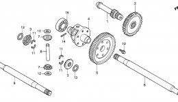 DIFFERENTIAL GEAR (H4514H, H4518H) for трактора газонокосилки HONDA H4518H HSA/D