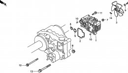 TRANSMISSION SUB ASSY. for трактора газонокосилки HONDA H2013HK1 SAC