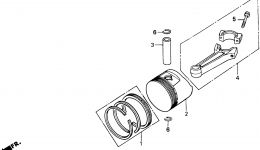 PISTON for трактора газонокосилки HONDA H2013 SA