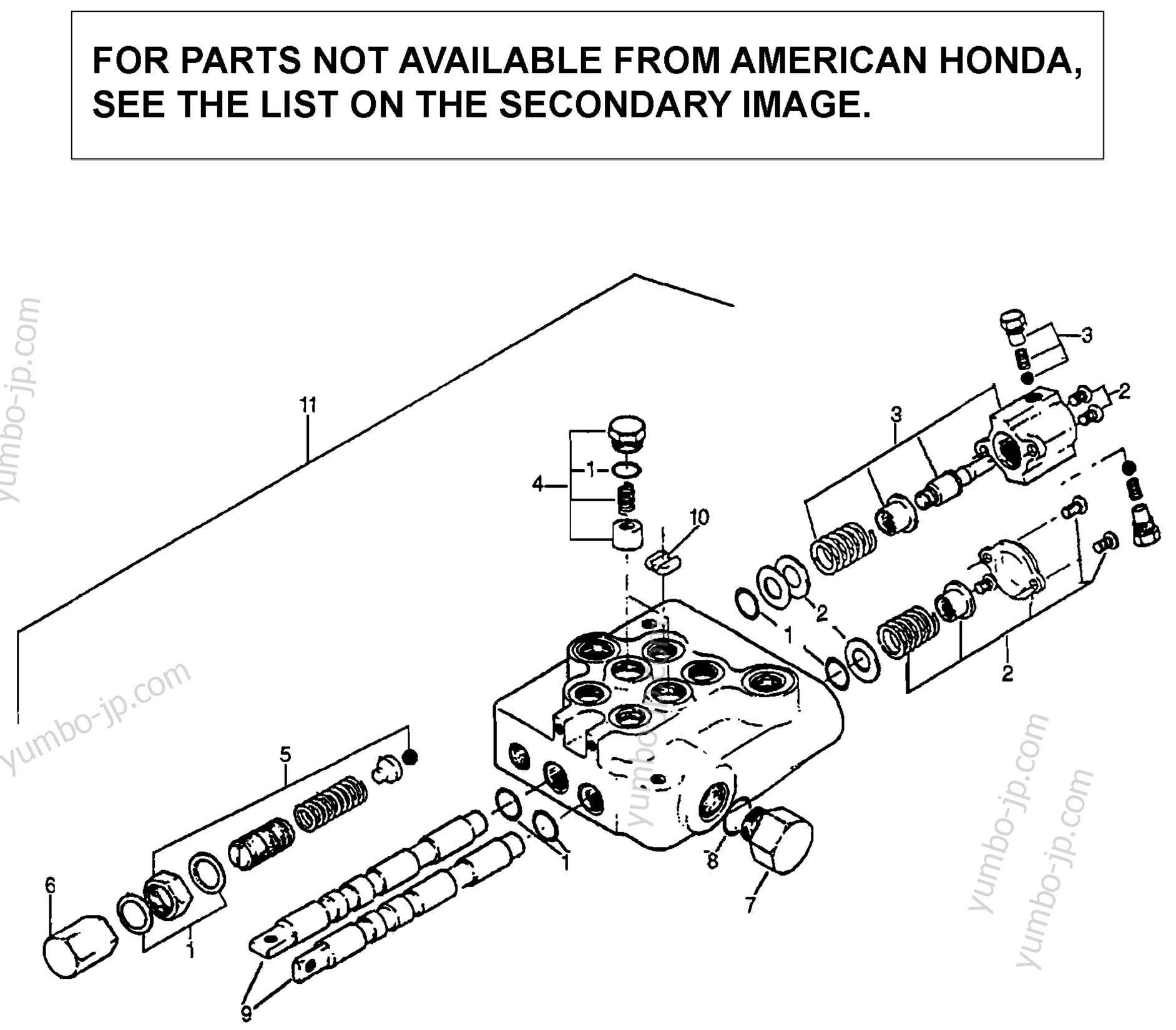 HYDRAULIC VALVE ASSEMBLY (FL6555) для тракторов газонокосилок HONDA FL6555 A 