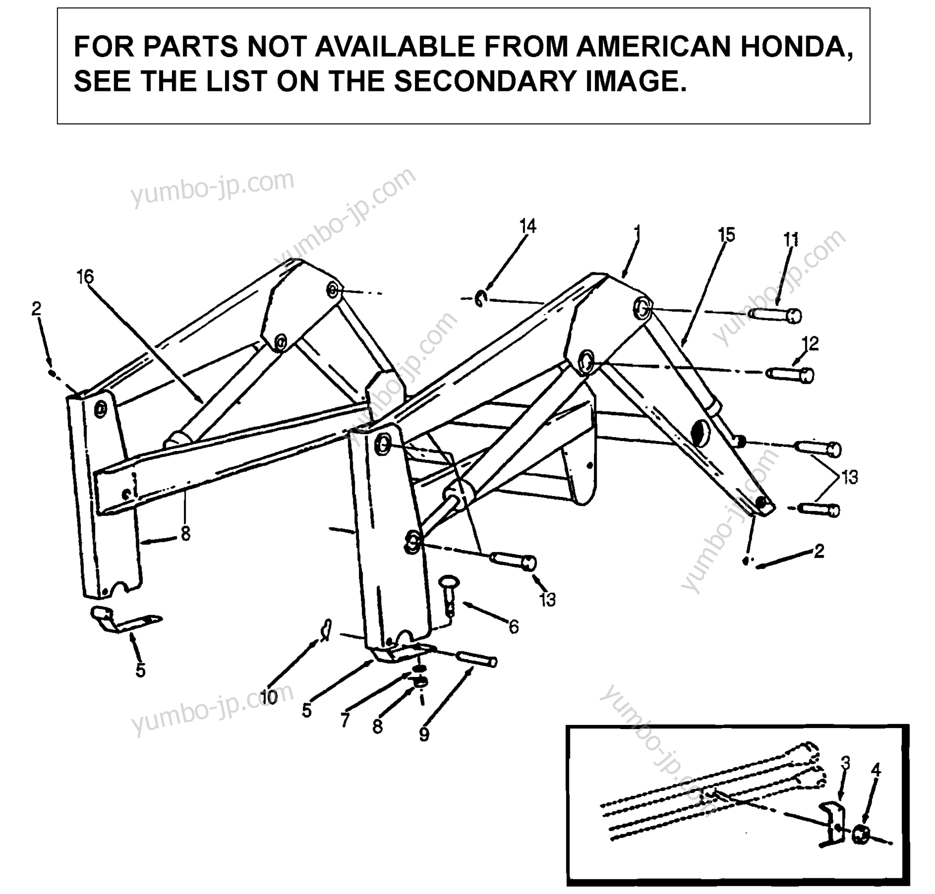 LOADER BOOM ASSEMBLY (FL6555) для тракторов газонокосилок HONDA FL6555 A 