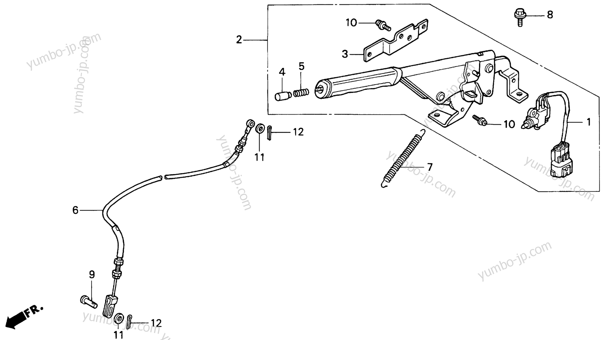 PARKING BRAKE for lawn tractors HONDA H4514H HSA/A 