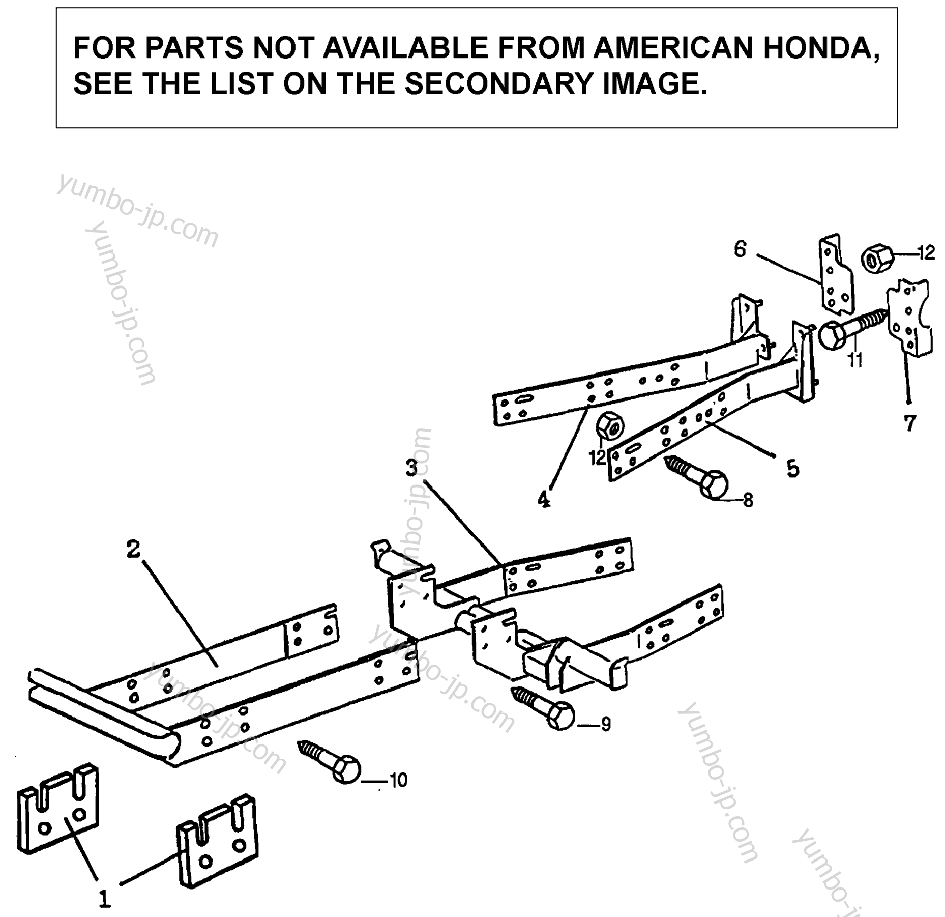 LOADER SUB-FRAME (FL6555) для тракторов газонокосилок HONDA FL6555 A 