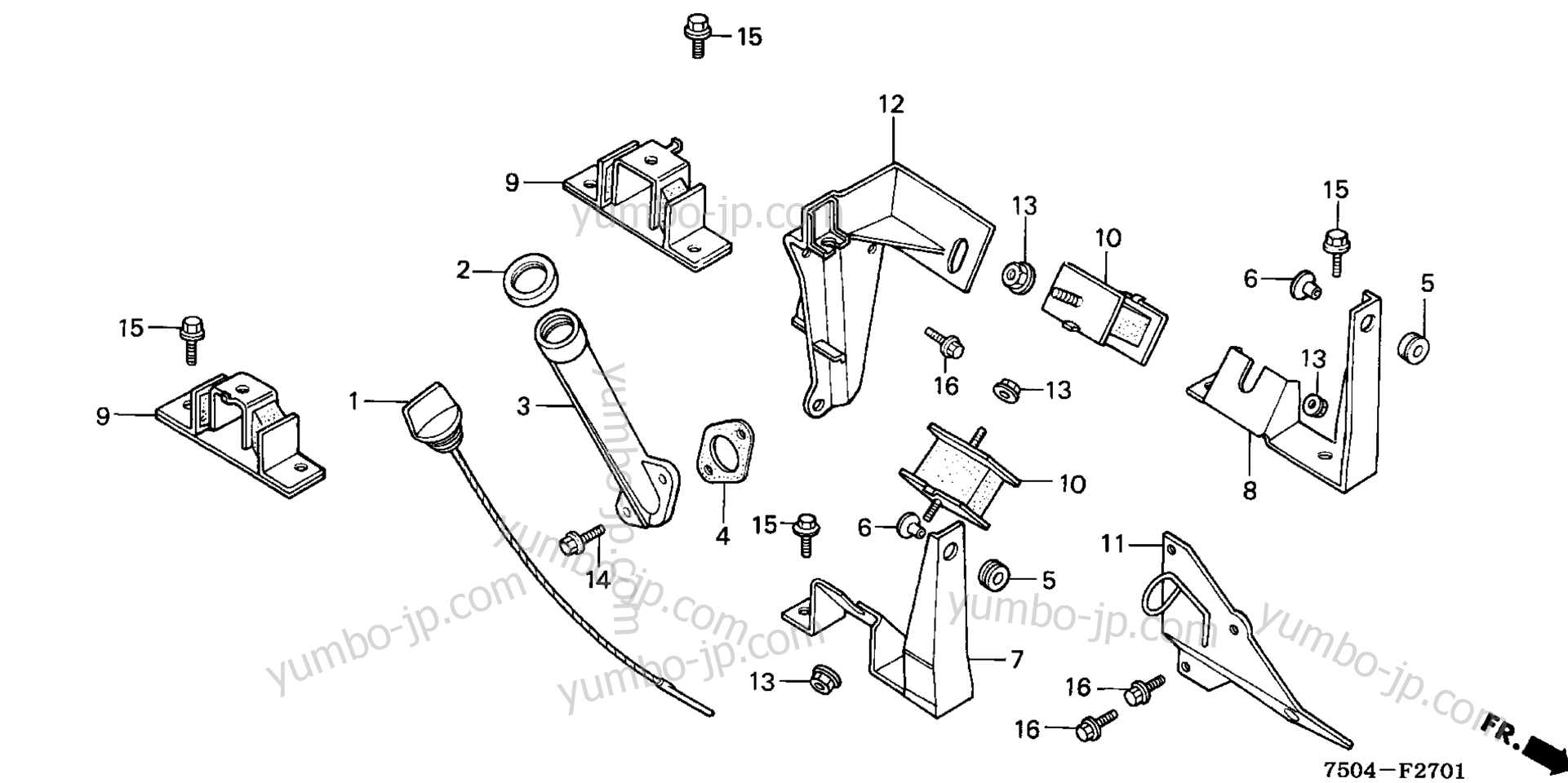 ENGINE MOUNTING STAY (HT3813/K1/4213) для тракторов газонокосилок HONDA HT3813K1 SA 