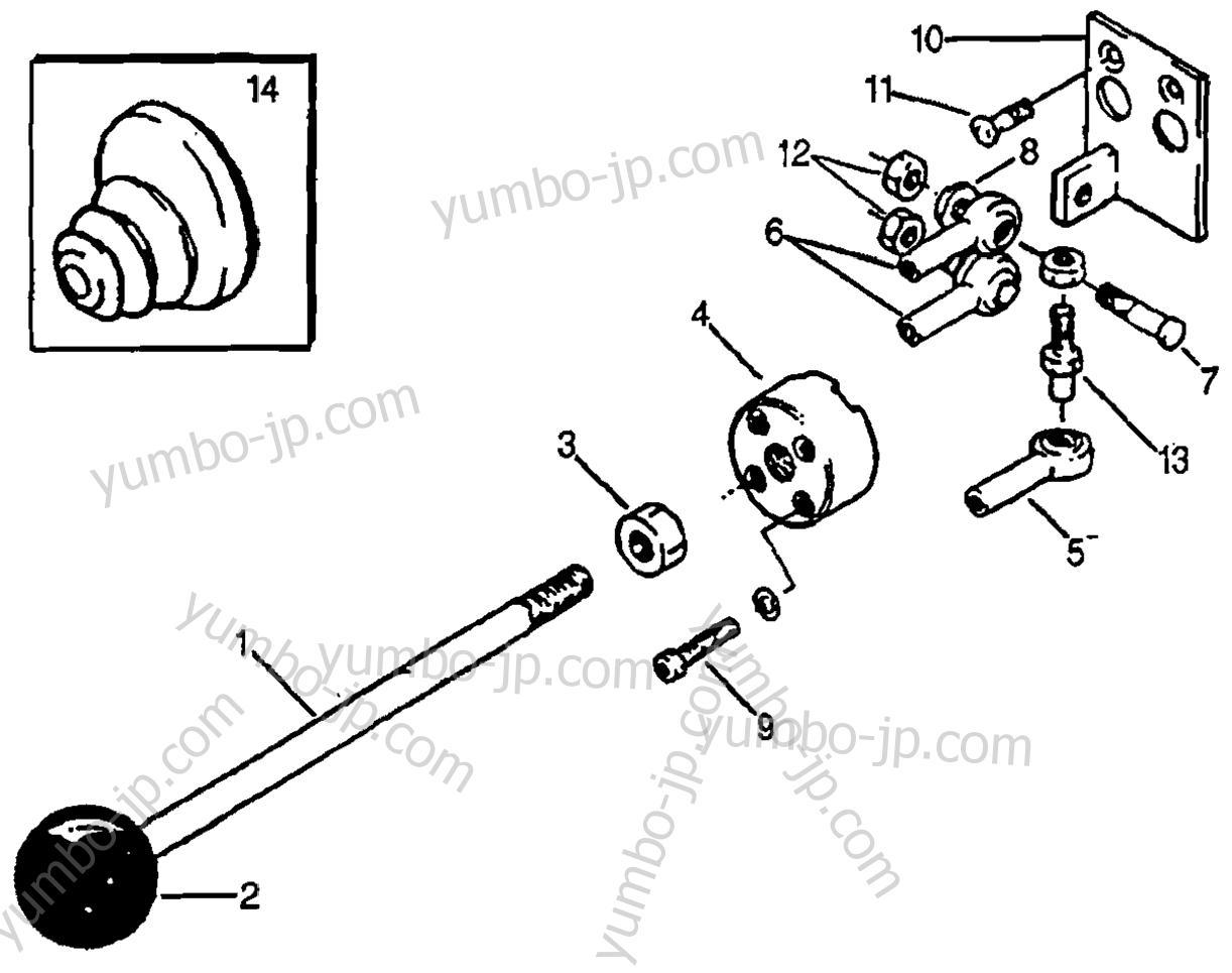 SINGLE LEVER CONTROL (FL6555) для тракторов газонокосилок HONDA FL6555 A 