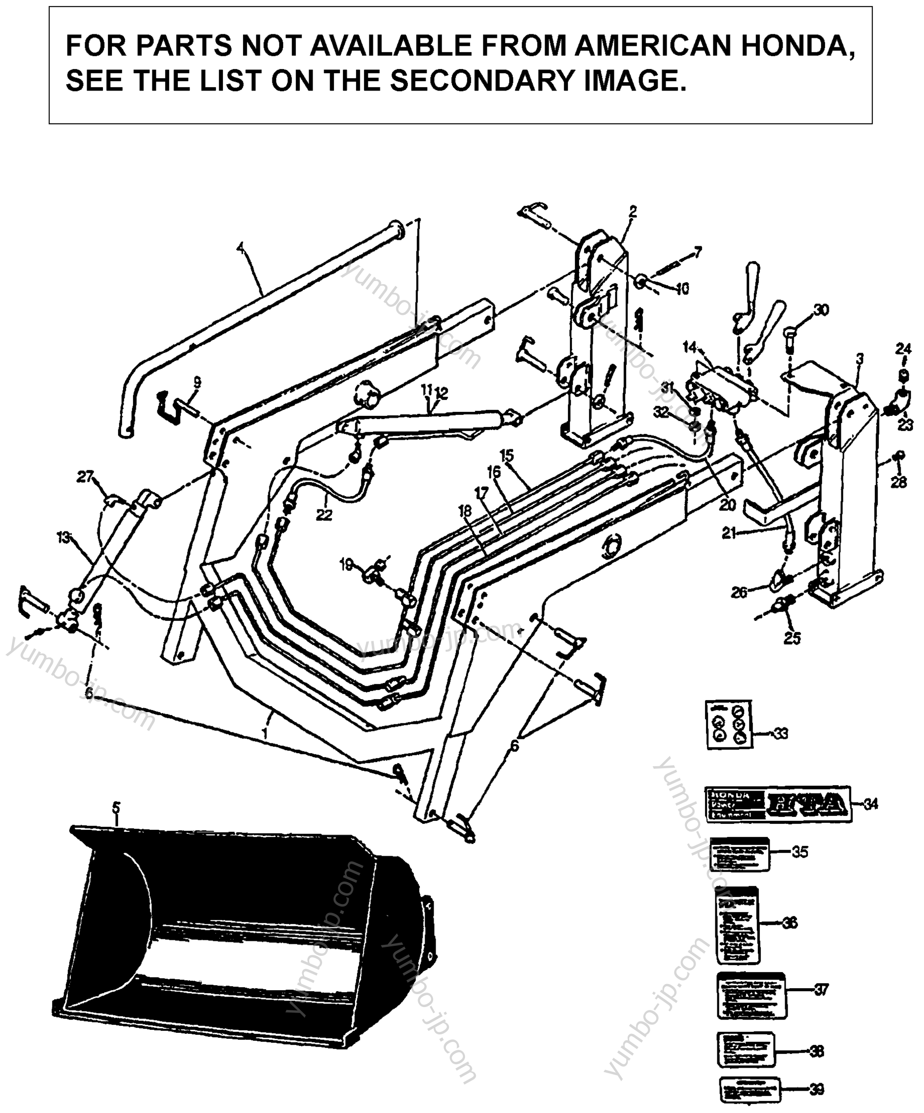 MAIN FRAME ASSEMBLY (FL5540) для тракторов газонокосилок HONDA FL5540 A 