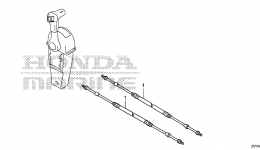 Кабель управления / (SINGLE) для стационарного двигателя HONDA BF30DK2 LRGA