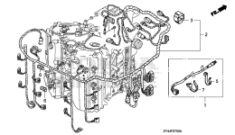 Проводка для стационарного двигателя HONDA BF175AK1 XA