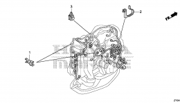 Зажимы, кронштейны, крепления для стационарного двигателя HONDA BF135AK2 XA