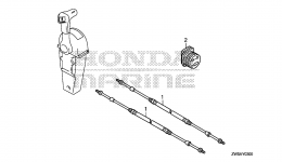 CABLE (SINGLE) for стационарного двигателя HONDA BF115AK0 XA