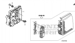 ELECTRONIC PARTS CASE for стационарного двигателя HONDA BF90DK0 LRTA