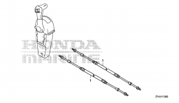 Кабель управления / (SINGLE) для стационарного двигателя HONDA BF200AK1 XA