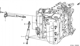 Свеча зажигания для стационарного двигателя HONDA BF225A5 XXCA