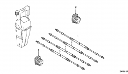 Устройство дистанционного управления / Компоненты (DUAL) для стационарного двигателя HONDA BF90A3 LRTA