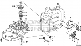 PRIMARY GEAR CASE for стационарного двигателя HONDA BF50D XRTA