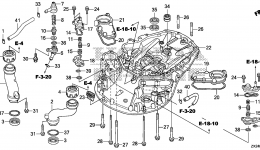 MOUNT CASE for стационарного двигателя HONDA BF250A LA