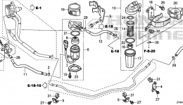 WATER SEPARATOR / FUEL STRAINER (2) для стационарного двигателя HONDA BF225AK3 XW