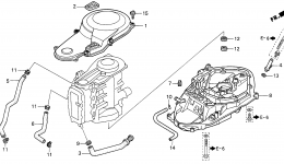 TIMING BELT COVER / MOUNT CASE для стационарного двигателя HONDA BF90AY JRTA