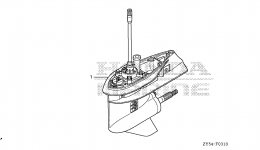 GEAR CASE ASSY. for стационарного двигателя HONDA BF150AK0 XA