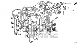 Проводка для стационарного двигателя HONDA BF200AK3 XCW