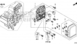 FUSE BOX / RELAY для стационарного двигателя HONDA BF150AK2 LA