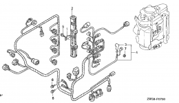Устройство дистанционного управления / Кабеля управления для стационарного двигателя HONDA BF115A4 XA