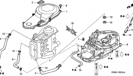 TIMING BELT COVER / MOUNT CASE для стационарного двигателя HONDA BF75A4 LRTA