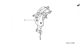 Крепления / Поворотные и качающиеся кронштейны для стационарного двигателя HONDA BF200A6 XA