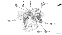 CLAMP for стационарного двигателя HONDA BF135A5 LA