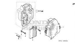 ELECTRONIC CONTROL UNIT (1) for стационарного двигателя HONDA BF150AK0 XA