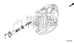 IGNITION COIL / SPARK PLUG для стационарного двигателя HONDA BF150AK0 LA
