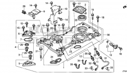 CHAIN CASE / THERMOSTAT для стационарного двигателя HONDA BF150AK2 XA