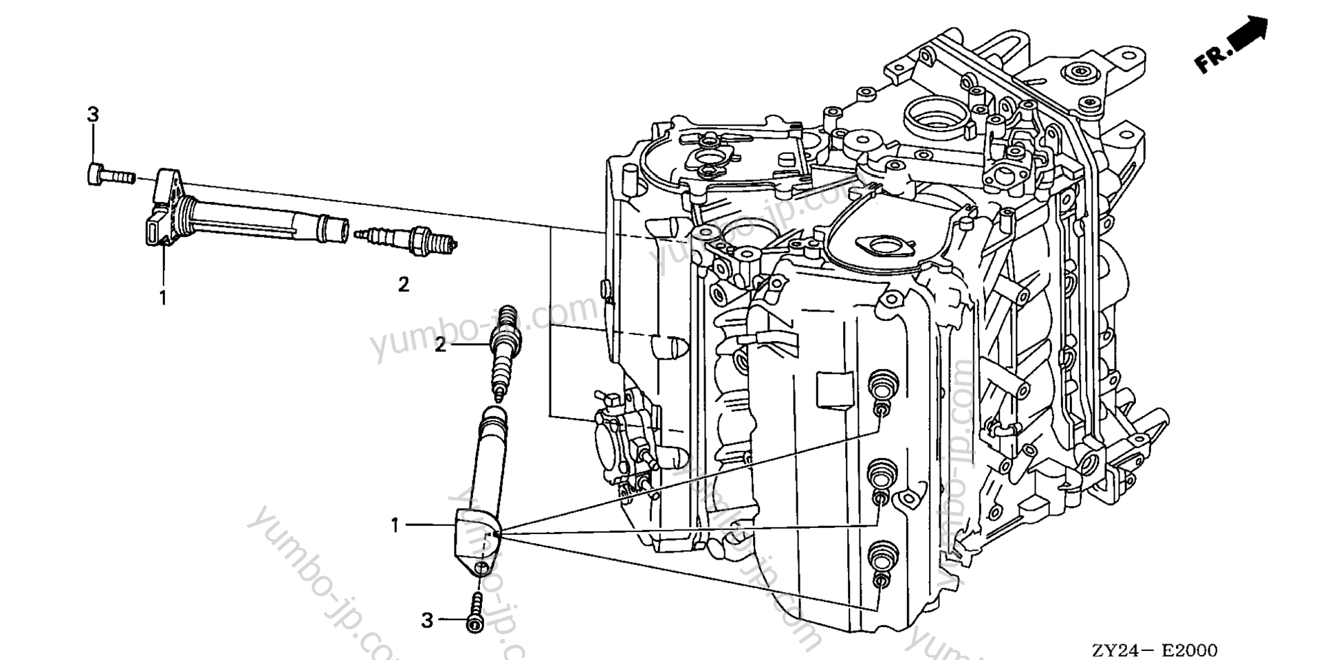 Свеча зажигания для стационарных двигателей HONDA BF200A2 XA 